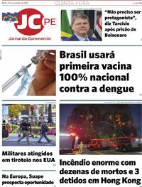 Capa do jornal Jornal do Commercio 27/11/2025