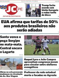 Capa do jornal Jornal do Commercio 28/07/2025
