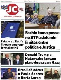 Capa do jornal Jornal do Commercio 30/09/2025