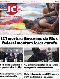 Capa do jornal Jornal do Commercio 30/10/2025