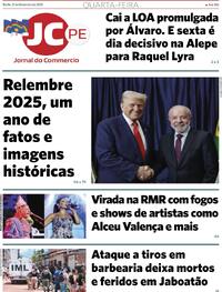 Capa do jornal Jornal do Commercio 31/12/2025