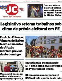 Capa do jornal Jornal do Commercio 02/02/2026