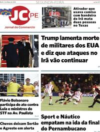 Capa do jornal Jornal do Commercio 02/03/2026