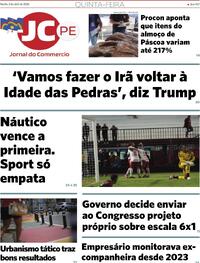 Capa do jornal Jornal do Commercio 02/04/2026