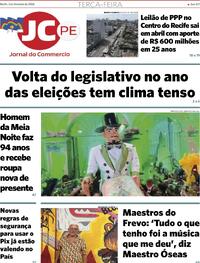 Capa do jornal Jornal do Commercio 03/02/2026