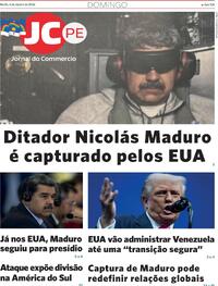 Capa do jornal Jornal do Commercio 04/01/2026