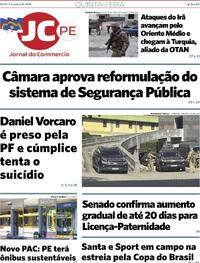 Capa do jornal Jornal do Commercio 05/03/2026
