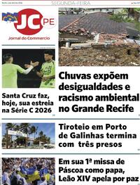 Capa do jornal Jornal do Commercio 06/04/2026
