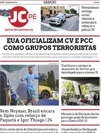 Capa do jornal Jornal do Commercio 06/06/2026
