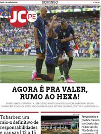 Capa do jornal Jornal do Commercio 07/06/2026