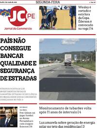 Capa do jornal Jornal do Commercio 08/06/2026