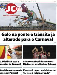 Capa do jornal Jornal do Commercio 09/02/2026