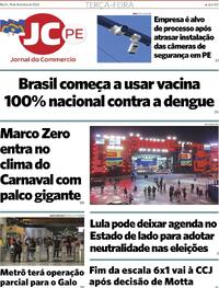 Capa do jornal Jornal do Commercio 10/02/2026