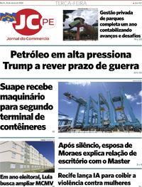 Capa do jornal Jornal do Commercio 10/03/2026