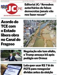 Capa do jornal Jornal do Commercio 10/04/2026