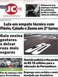 Capa do jornal Jornal do Commercio 12/04/2026