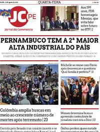 Capa Jornal do Commercio 12/08/2026