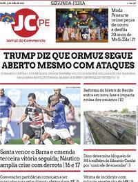 Capa Jornal do Commercio 13/07/2026