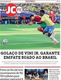 Capa do jornal Jornal do Commercio 14/06/2026