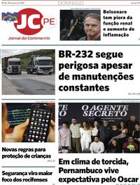 Capa do jornal Jornal do Commercio 15/03/2026