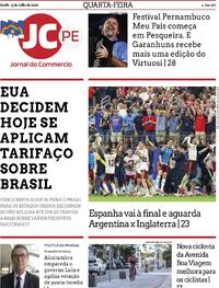 Capa Jornal do Commercio 15/07/2026