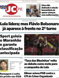 Capa do jornal Jornal do Commercio 16/04/2026