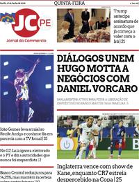 Capa do jornal Jornal do Commercio 18/06/2026
