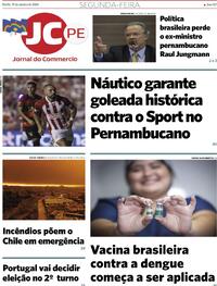 Capa do jornal Jornal do Commercio 19/01/2026
