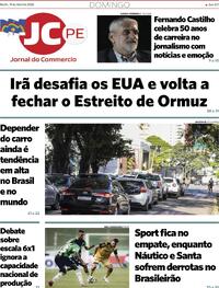 Capa do jornal Jornal do Commercio 19/04/2026