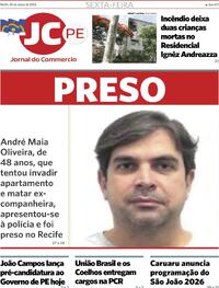 Capa do jornal Jornal do Commercio 20/03/2026