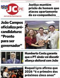 Capa do jornal Jornal do Commercio 21/03/2026