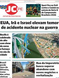 Capa do jornal Jornal do Commercio 22/03/2026