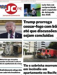 Capa do jornal Jornal do Commercio 22/04/2026