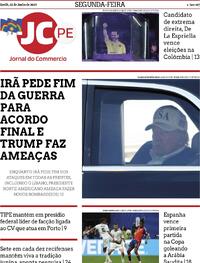 Capa do jornal Jornal do Commercio 22/06/2026