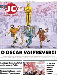 Capa do jornal Jornal do Commercio 23/01/2026