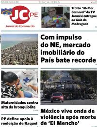 Capa do jornal Jornal do Commercio 24/02/2026