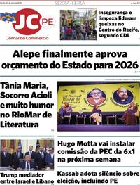 Capa do jornal Jornal do Commercio 24/04/2026