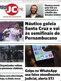 Capa do jornal Jornal do Commercio 26/01/2026
