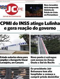 Capa do jornal Jornal do Commercio 28/03/2026