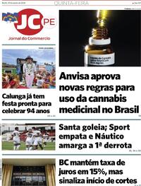 Capa do jornal Jornal do Commercio 29/01/2026