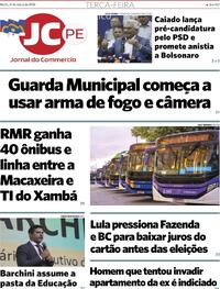 Capa do jornal Jornal do Commercio 31/03/2026