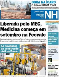 Capa do jornal Jornal NH 02/08/2017