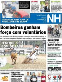 Capa do jornal Jornal NH 02/12/2017