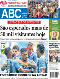 Capa do jornal Jornal NH 03/09/2017
