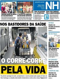 Capa do jornal Jornal NH 04/07/2017