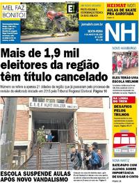 Capa do jornal Jornal NH 04/08/2017