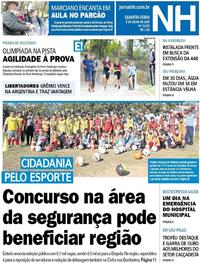 Capa do jornal Jornal NH 05/07/2017