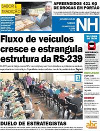 Capa do jornal Jornal NH 05/08/2017