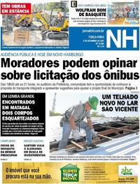 Capa do jornal Jornal NH 05/09/2017