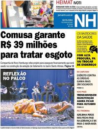 Capa do jornal Jornal NH 07/07/2017